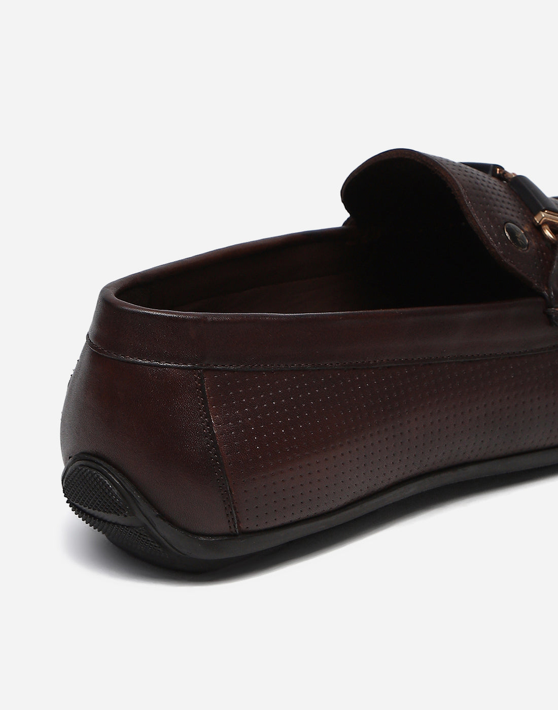Men Brown Slip on Genuine Leather Penny Loafers
