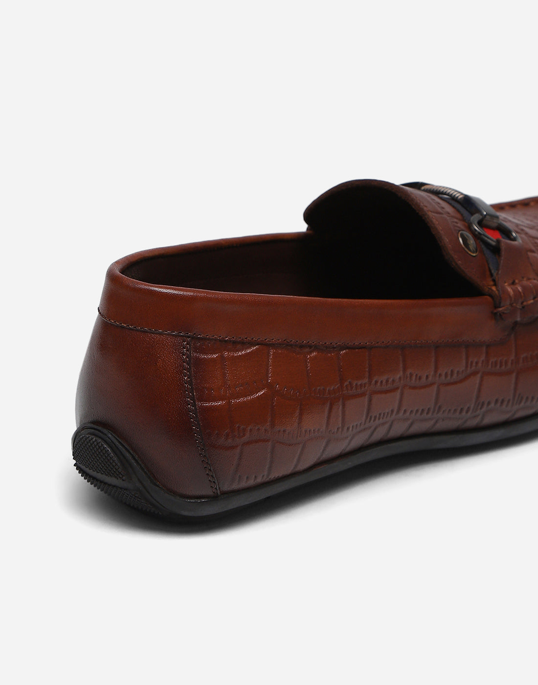 Men Tan Slip on Genuine Leather Loafers