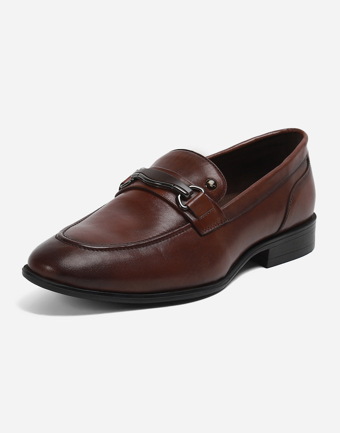 Men Brown Slip on Genuine Leather Loafers