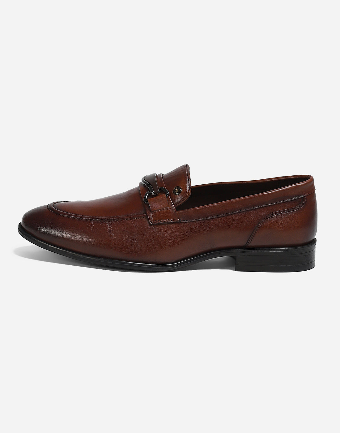 Men Brown Slip on Genuine Leather Loafers