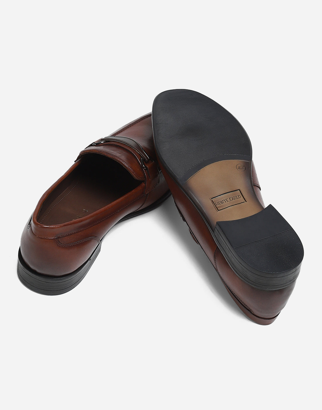 Men Brown Slip on Genuine Leather Loafers