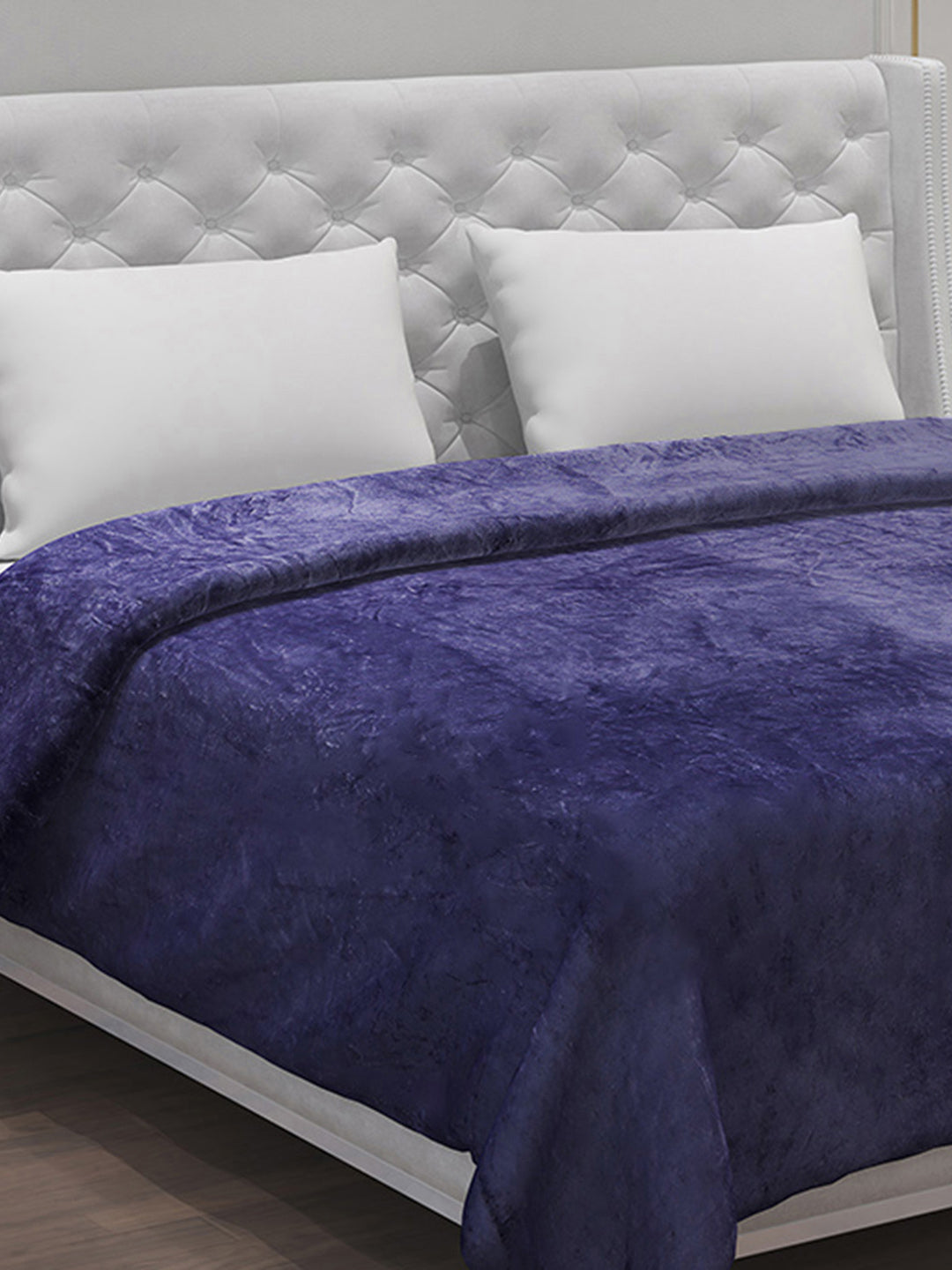 Solid Polyester Double Bed Blanket for AC Room