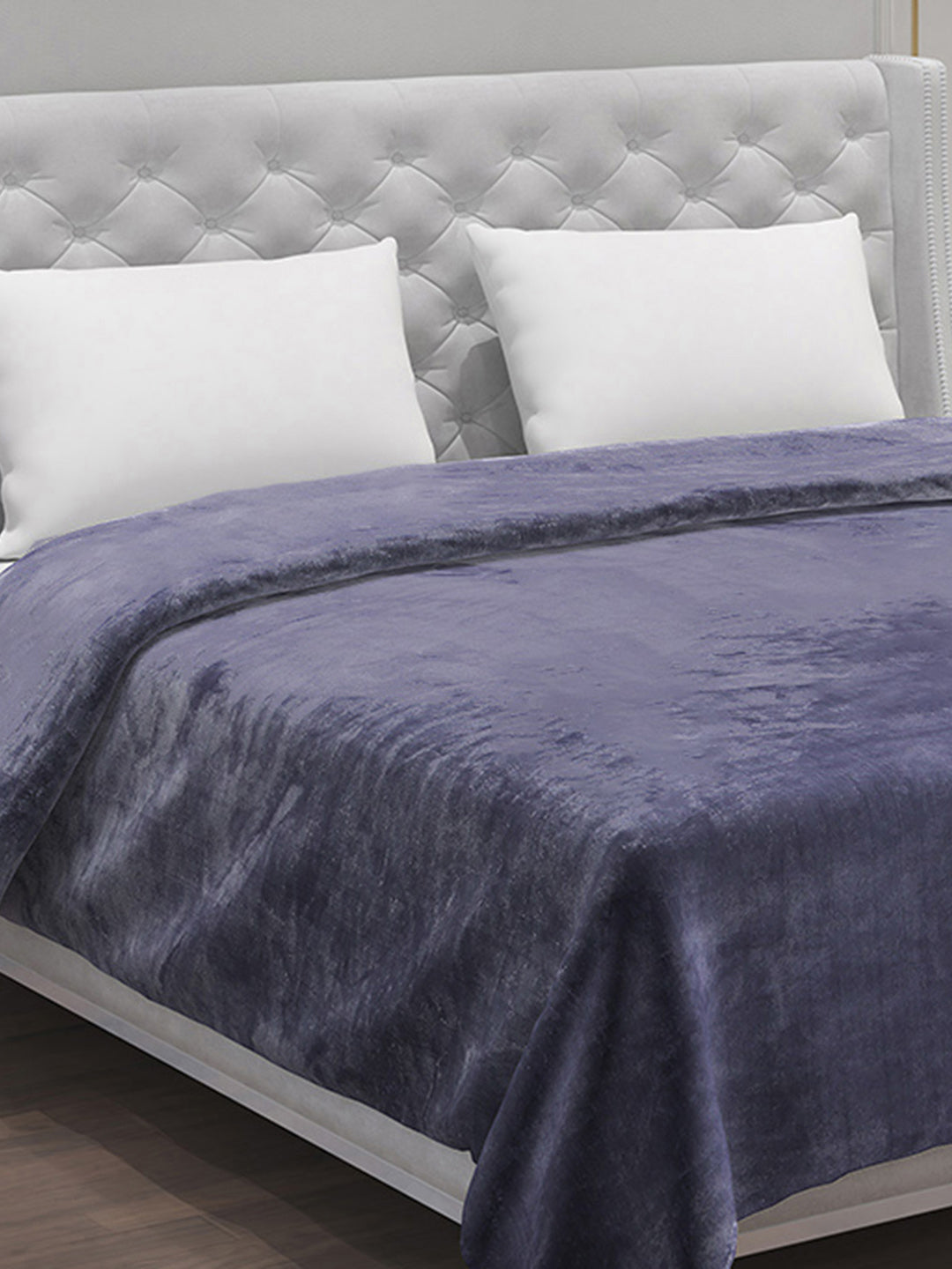 Solid 100% Polyester Double Bed Blanket for AC Room