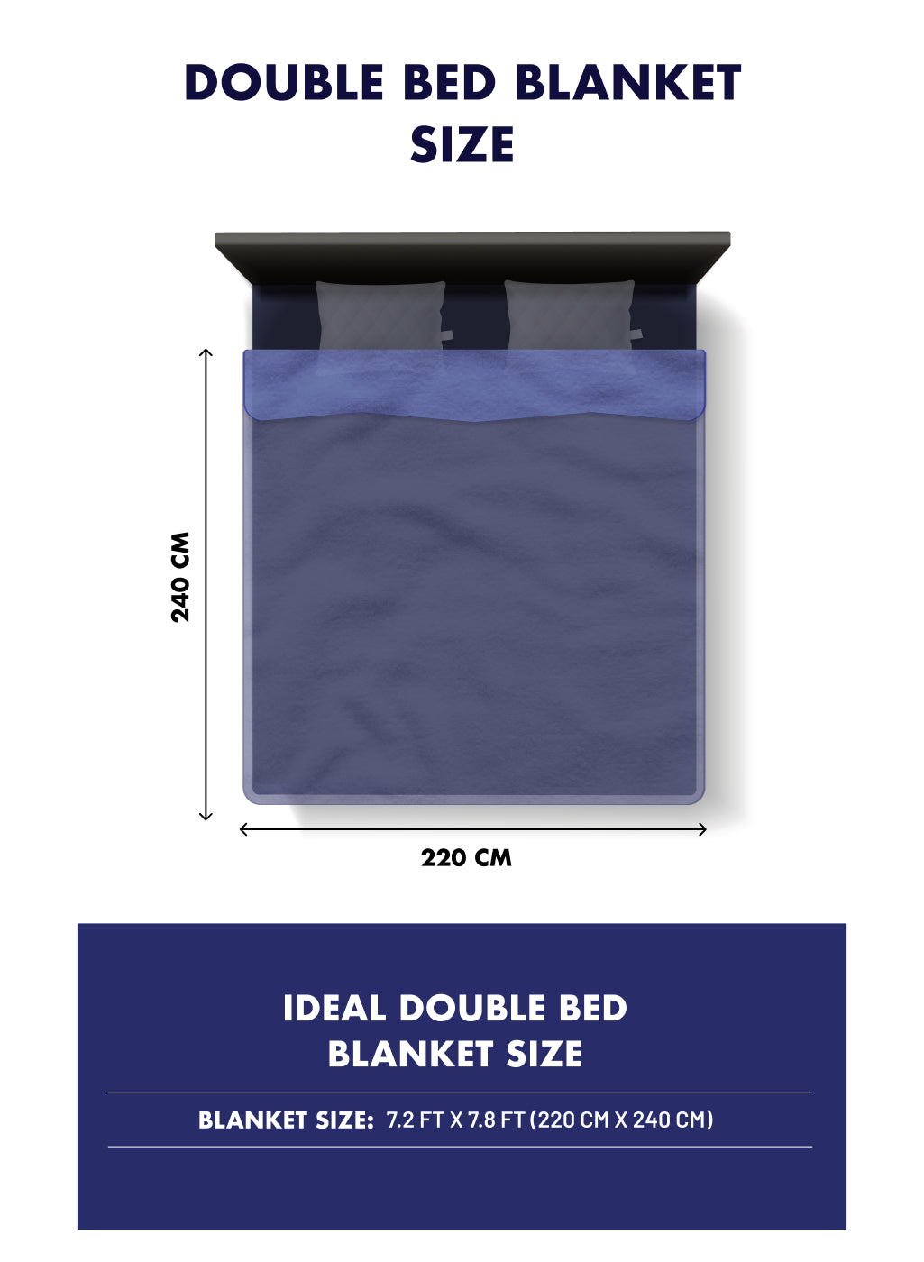 Solid 100% Polyster Double Bed Blanket for AC Room