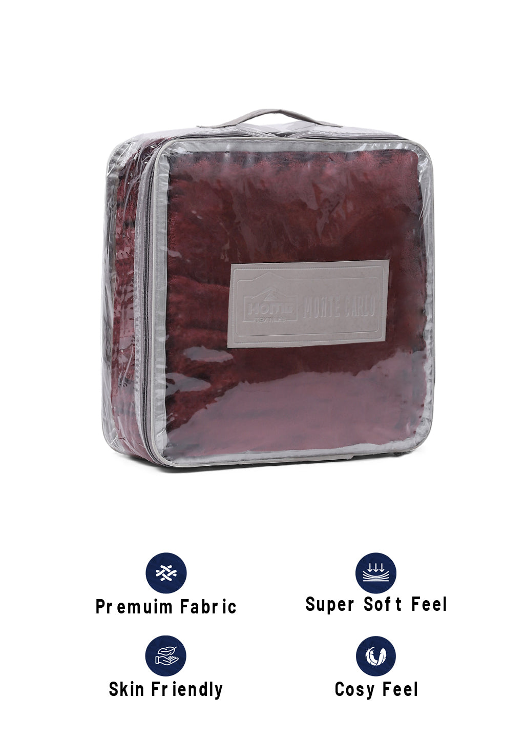 Solid 100% Polyester Single Bed Blanket for AC Room