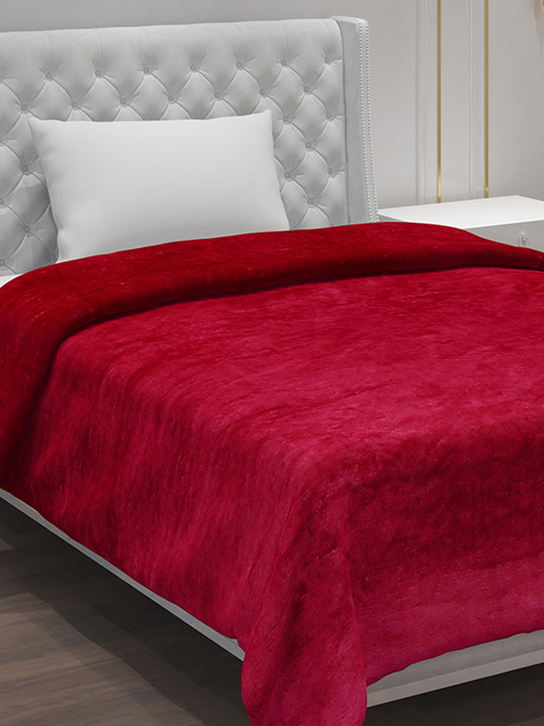 Solid 100% Polyester Single Bed Blanket for AC Room