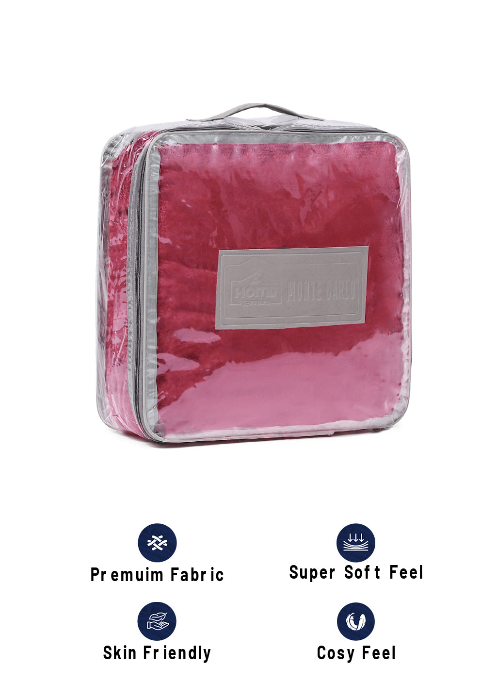 Solid 100% Polyester Single Bed Blanket for AC Room