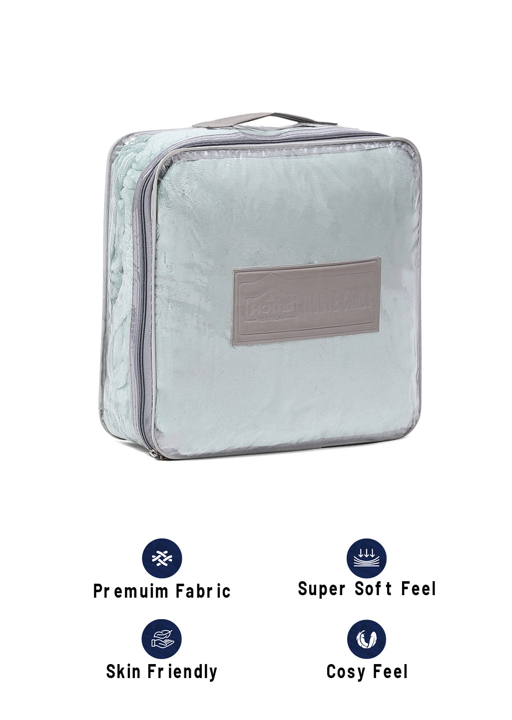 Solid Polyester Single Bed Blanket for AC Room
