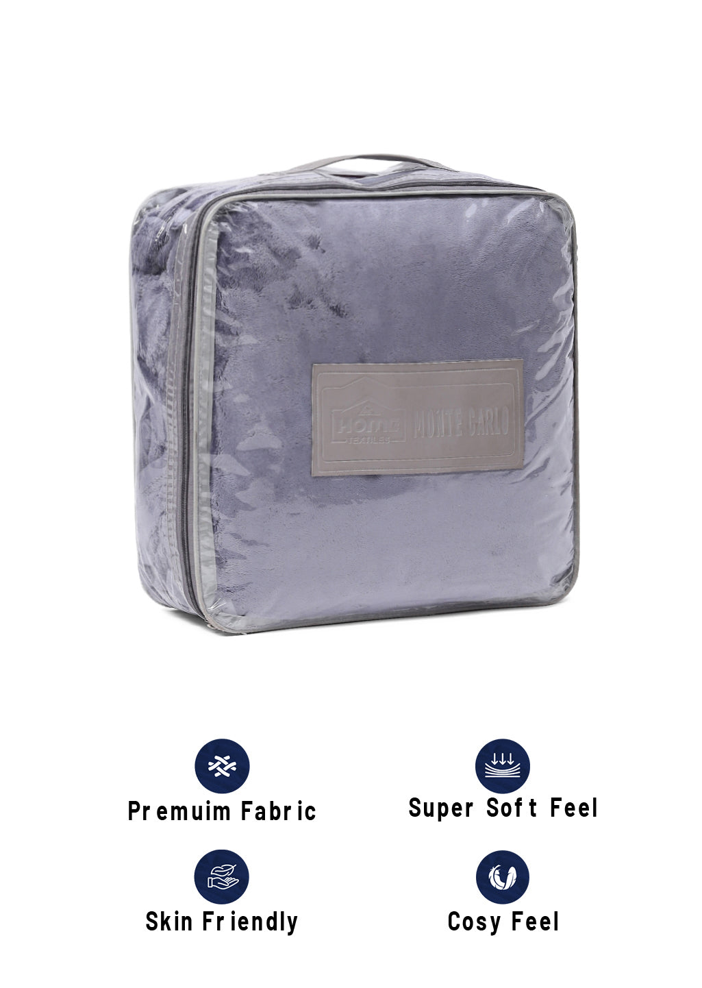 Solid 100% Polyester Single Bed Blanket for AC Room