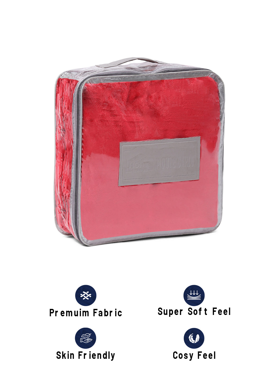 Solid 100% Polyester Single Bed Blanket for AC Room