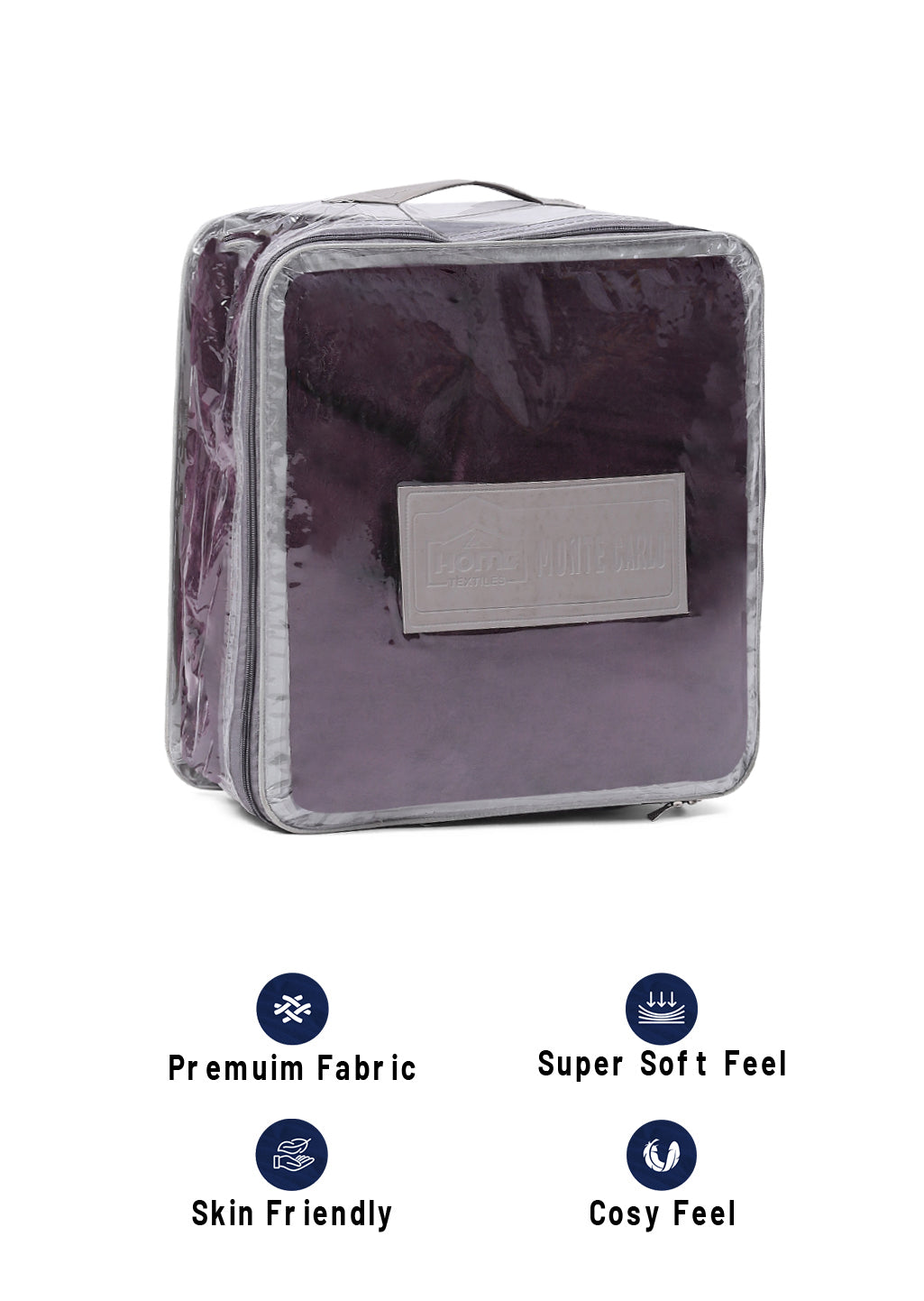 Solid Polyester Single Bed Blanket for AC Room
