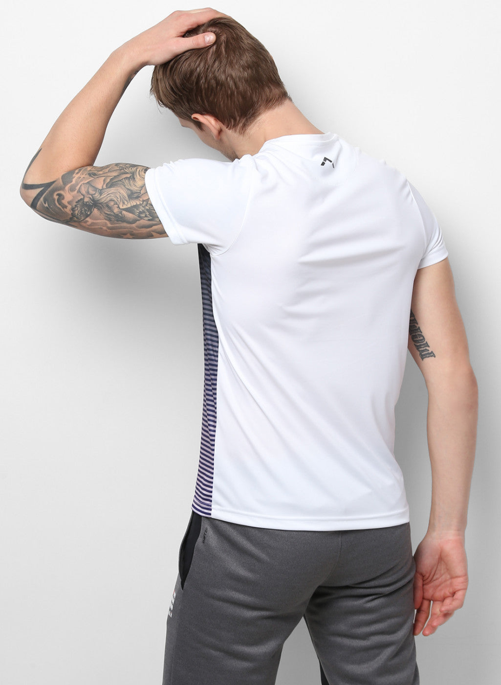 Rock.it NAvy Slim Fit Half Sleeve V Neck T-Shirt