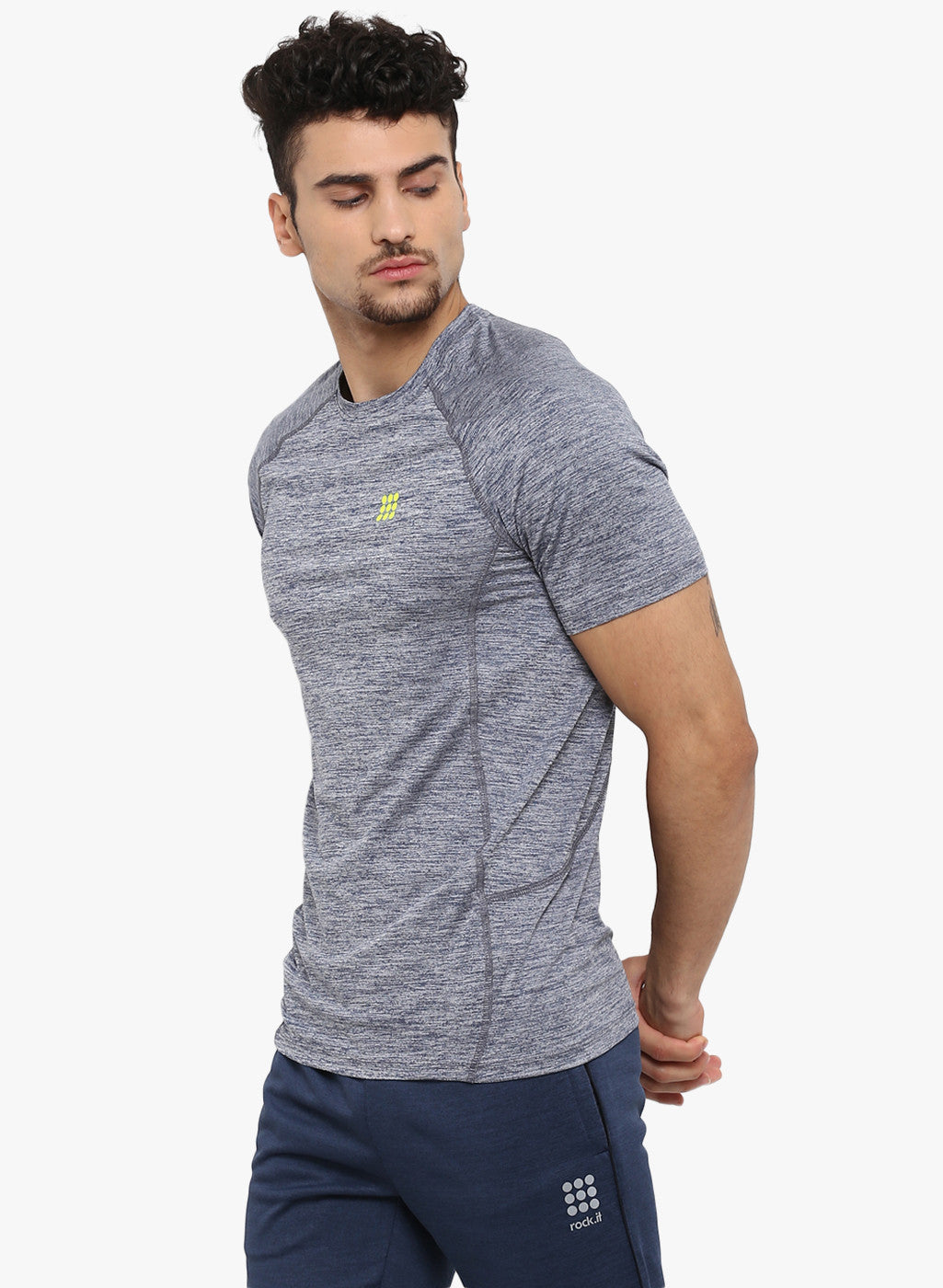 Rock.it Blue Round Neck Smart Fit T-Shirt