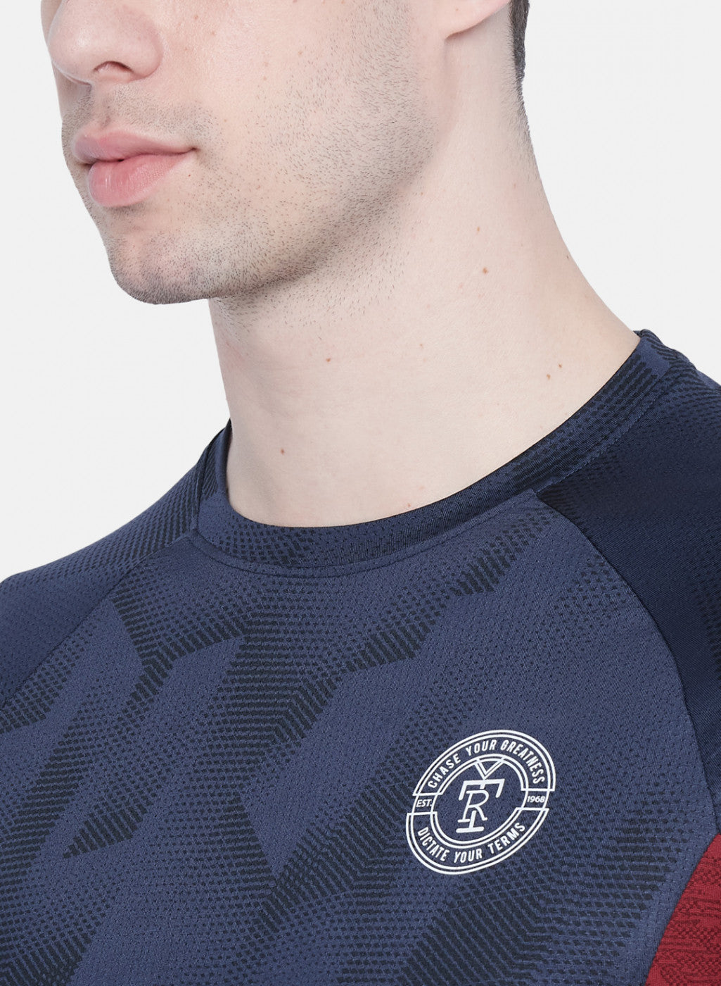 Rock.it Men Navy Blue Printed T-Shirt