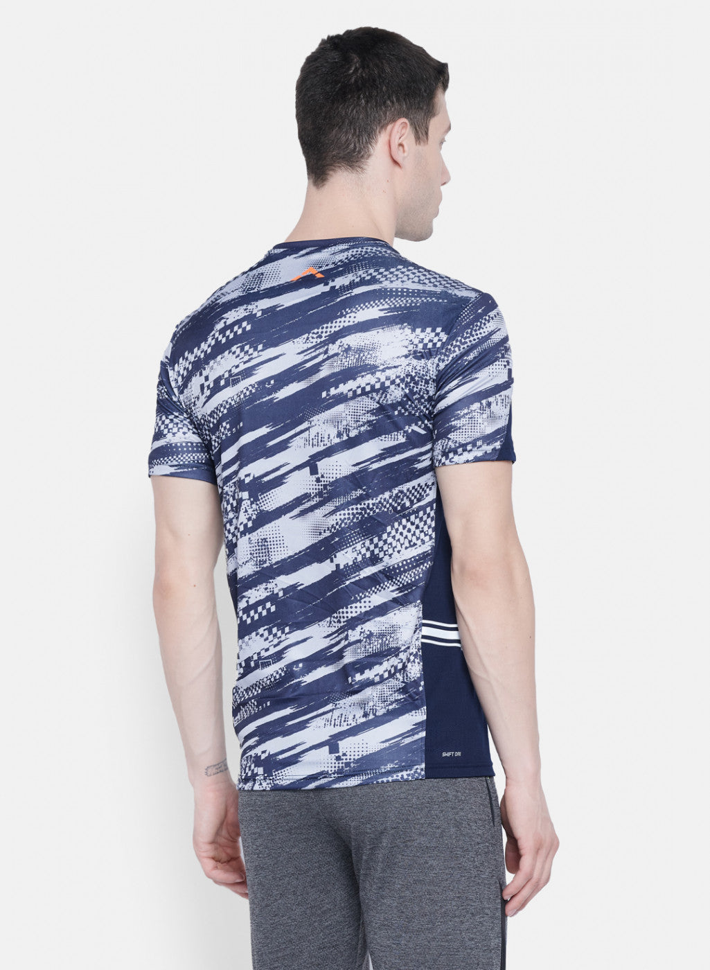 Rock.it Men Navy Blue Printed T-Shirt