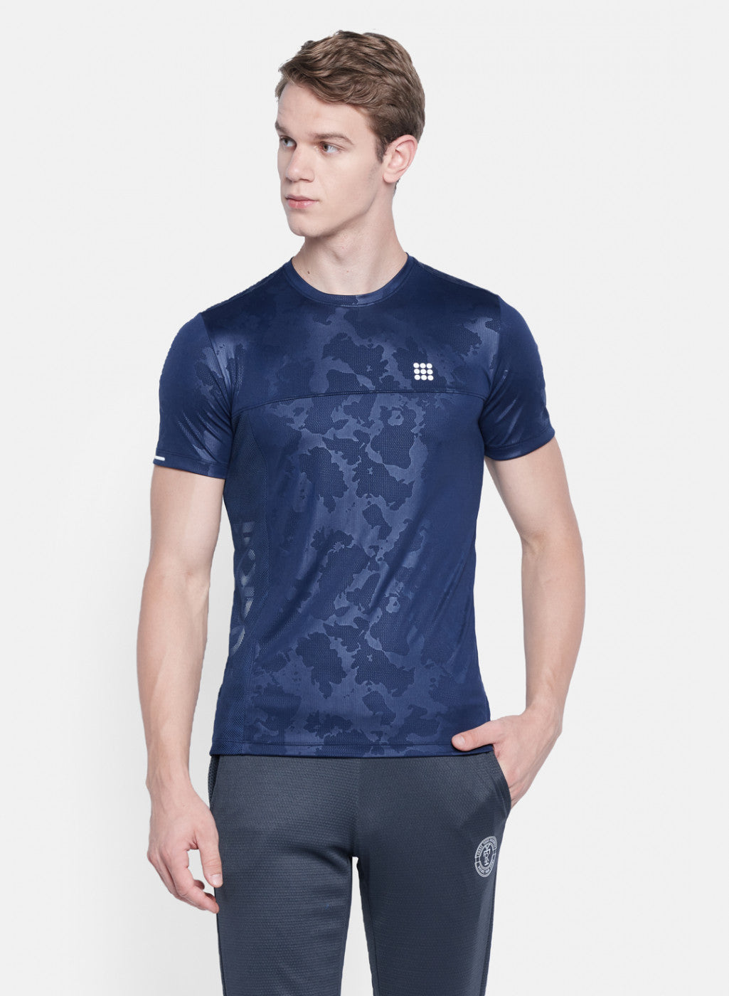 Rock.it Men Navy Blue Printed T-Shirt