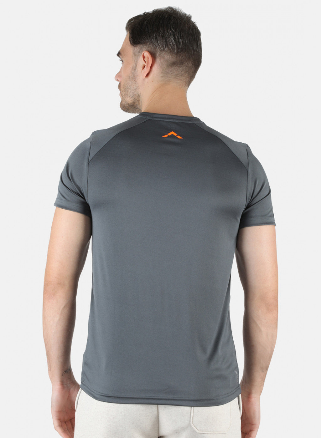 Rock.it Men Grey Plain T-Shirt