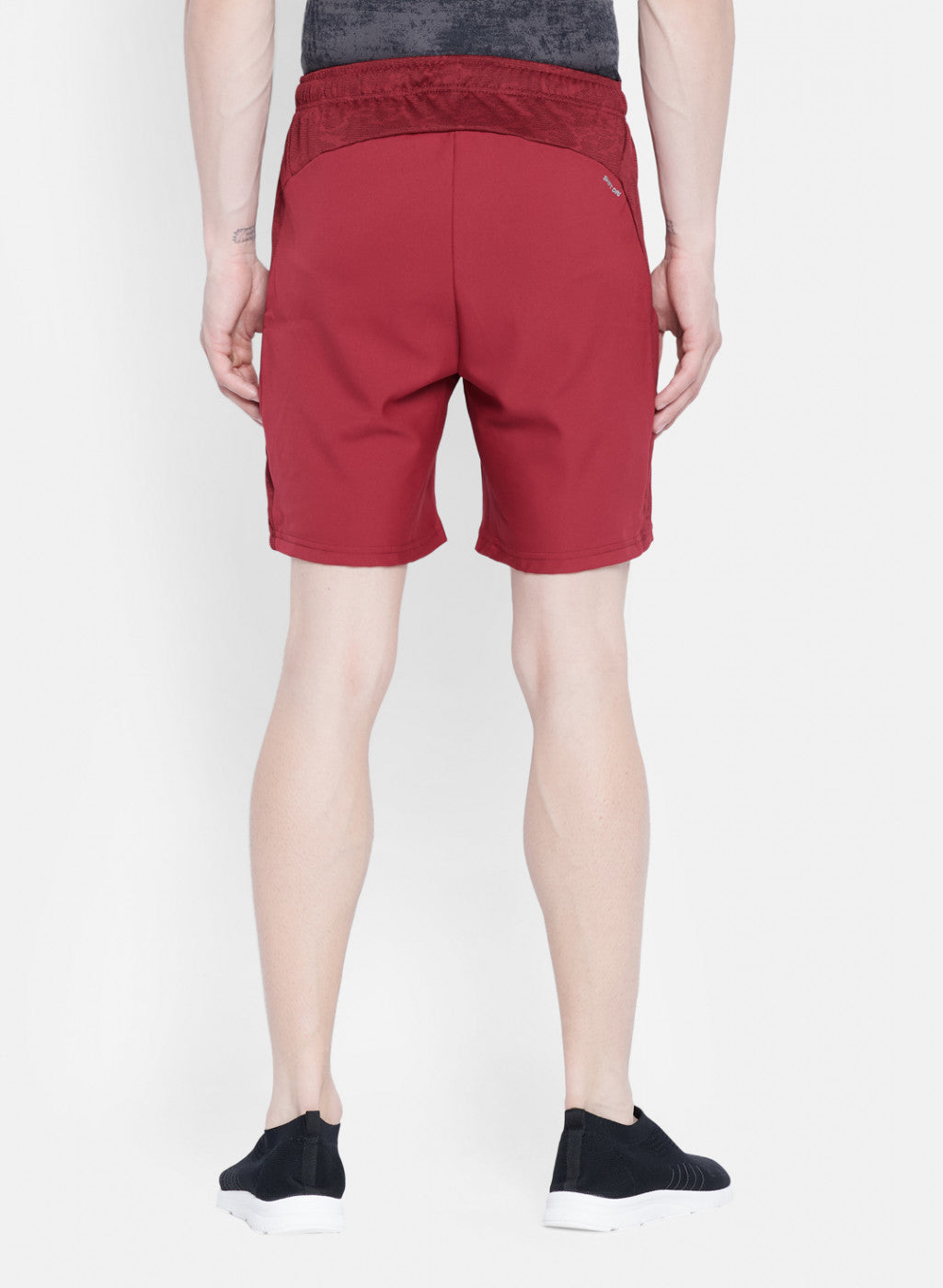 Rock.it Men Maroon Self Design Short