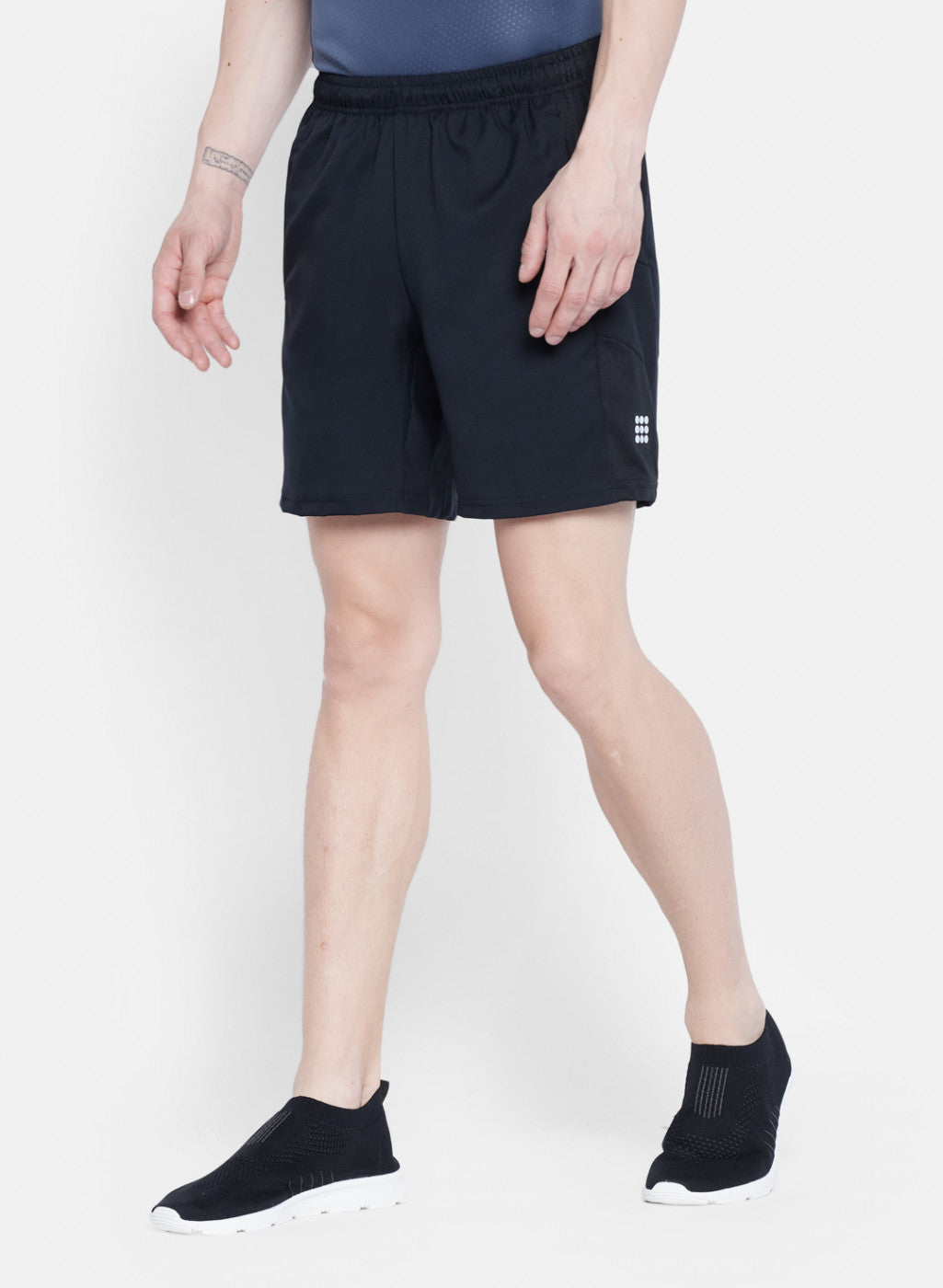 Rock.it Men Black Self Design Short