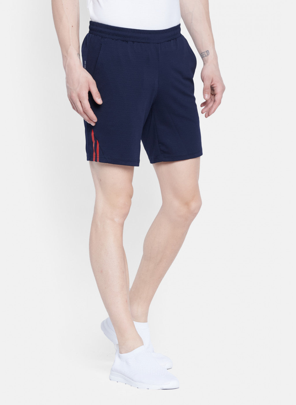 Rock.it Men Navy Blue Self Design Short