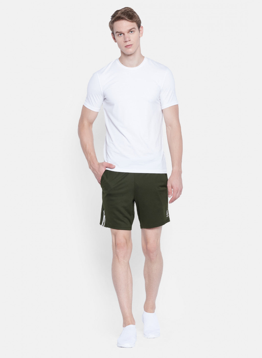 Rock.it Men Olive Self Design Short