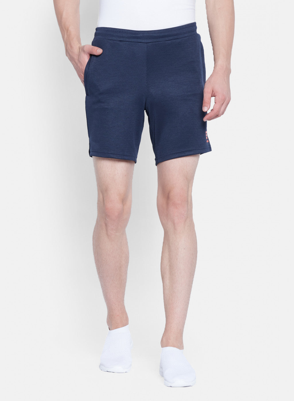 Rock.it Men Navy Blue Self Design Short