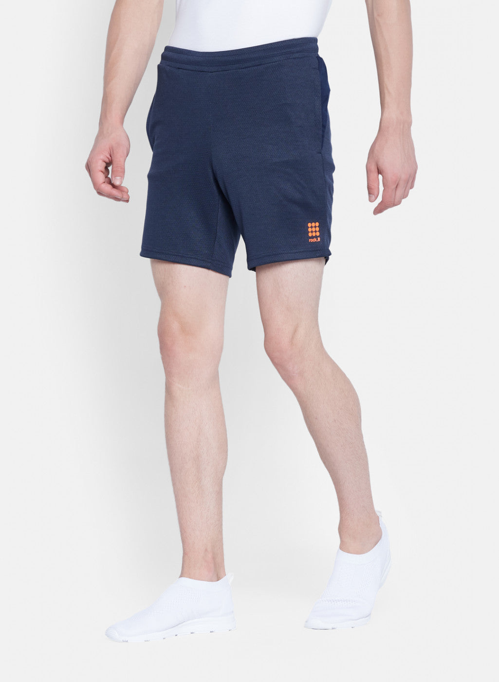 Rock.it Men Navy Blue Self Design Short