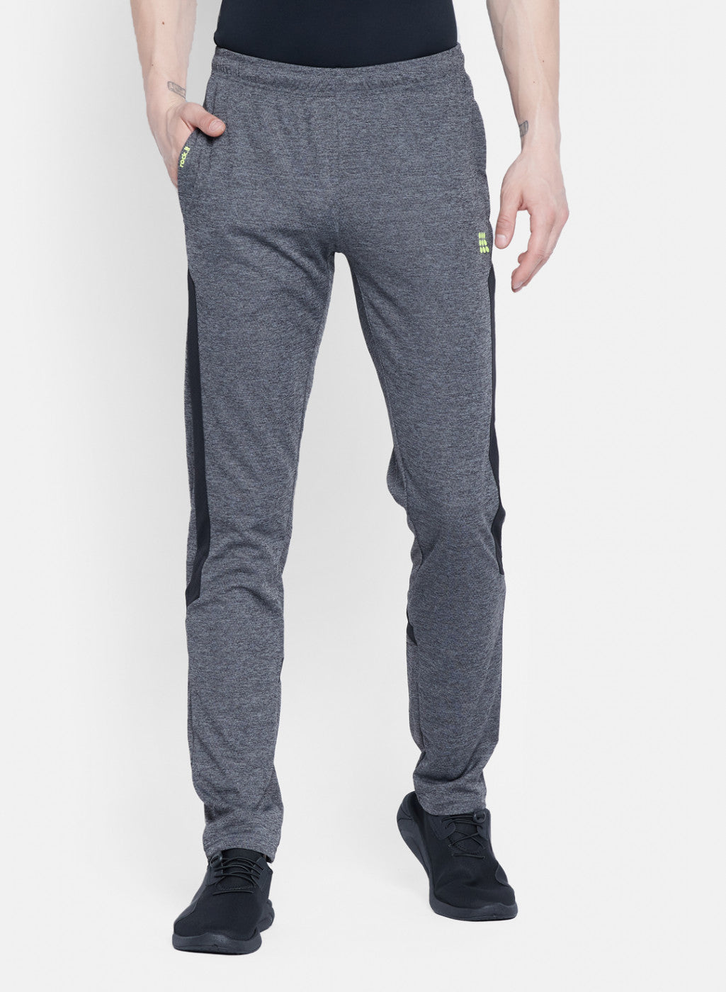 Rock.it Men Grey Self Design Lower