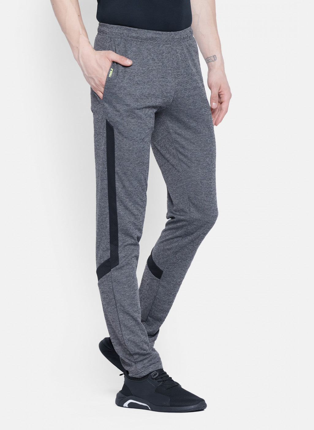 Rock.it Men Grey Self Design Lower