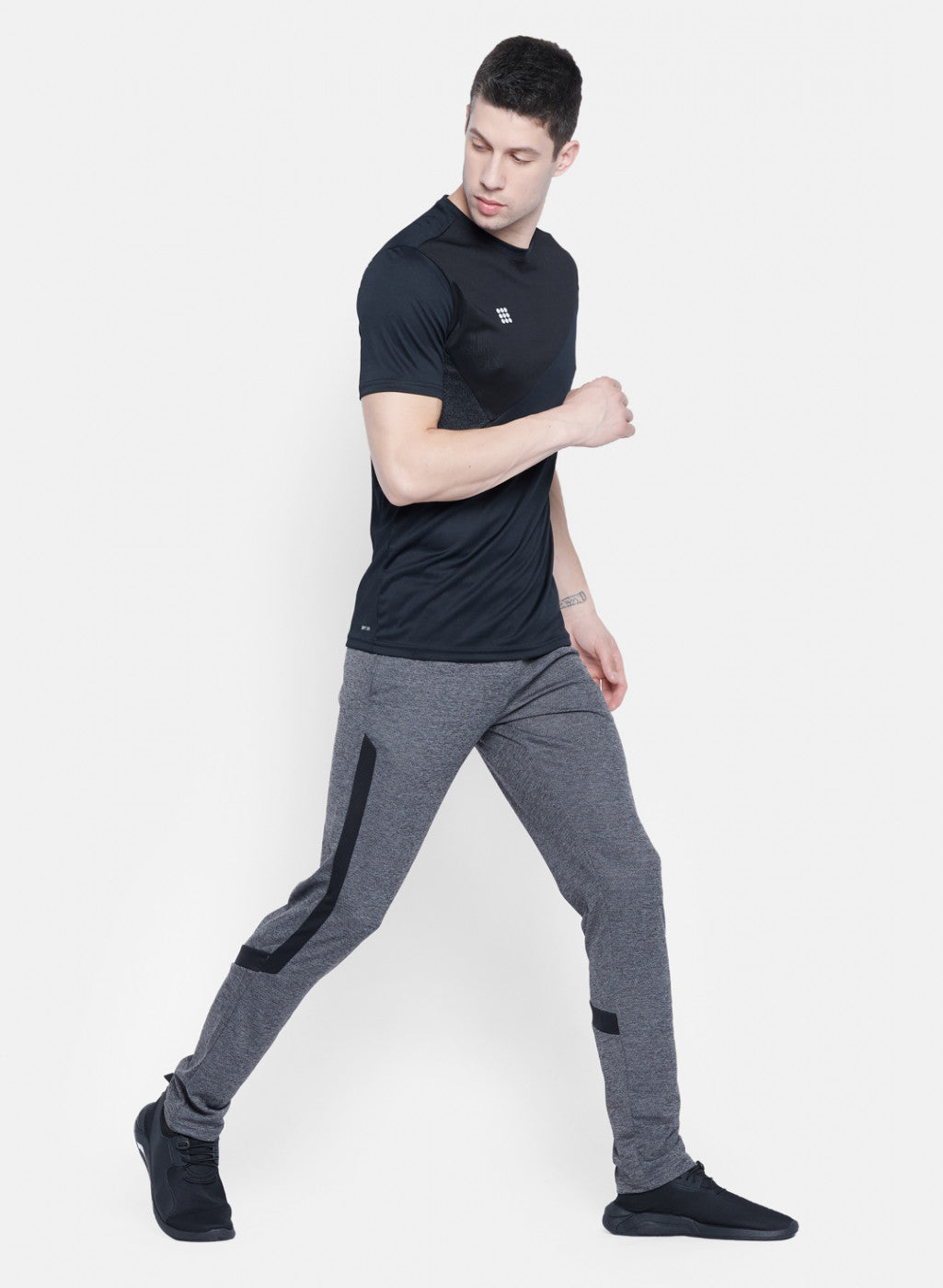 Rock.it Men Grey Self Design Lower