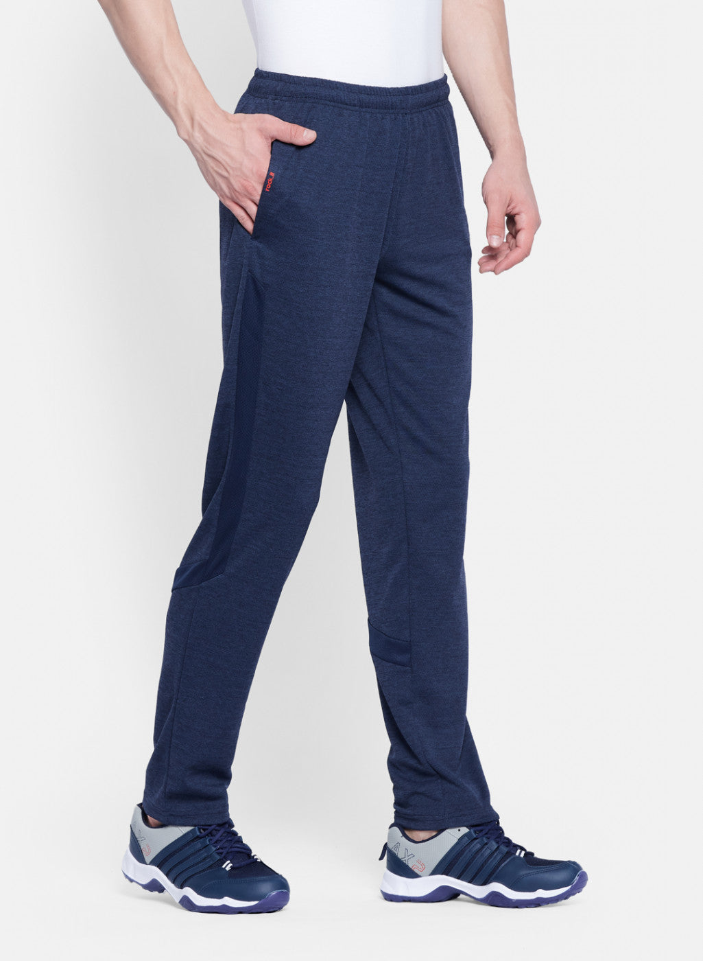 Rock.it Men Navy Blue Self Design Lower