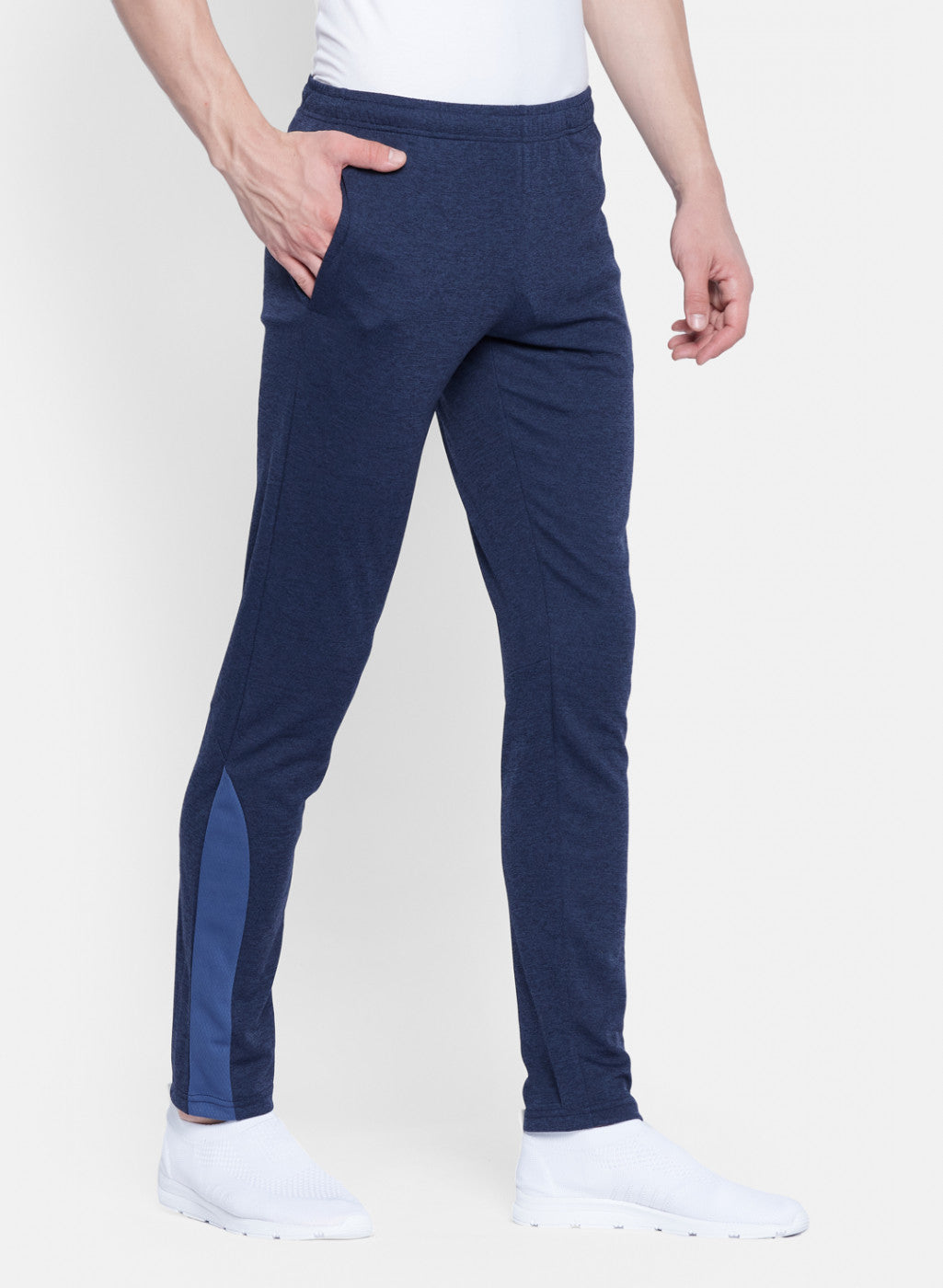 Rock.it Men Navy Blue Self Design Lower