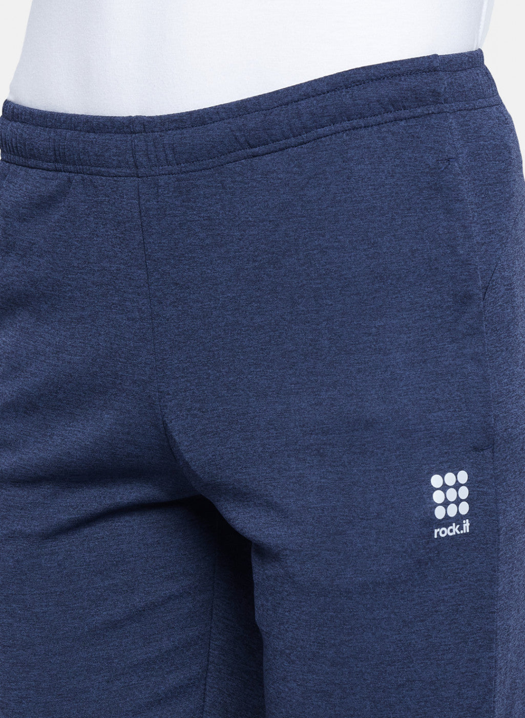 Rock.it Men Navy Blue Self Design Lower