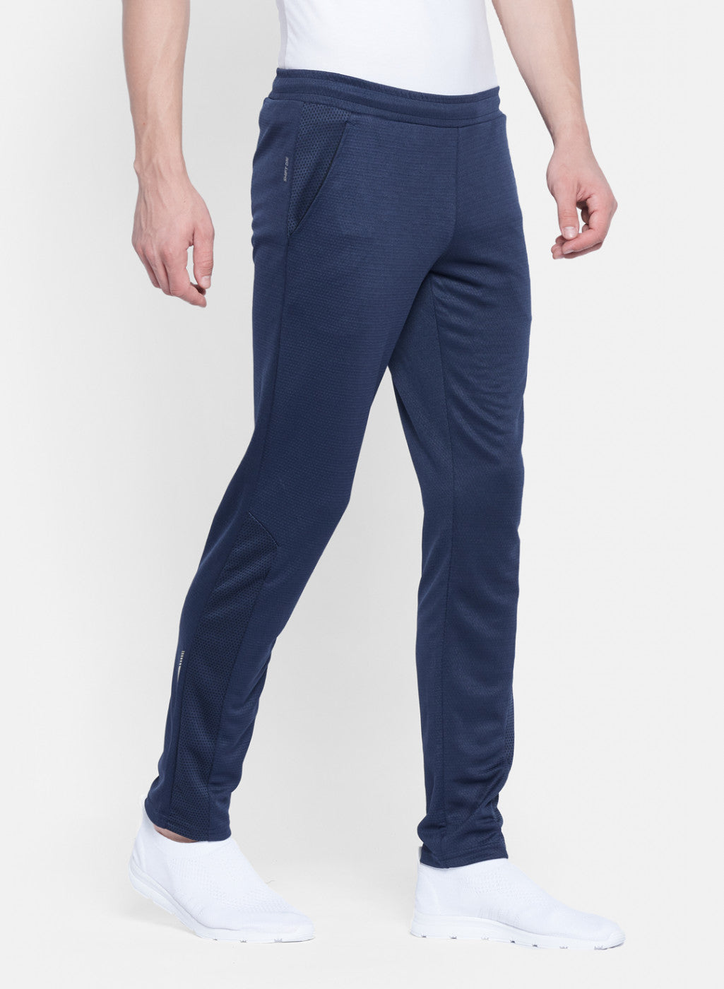 Rock.it Men Navy Blue Self Design Lower