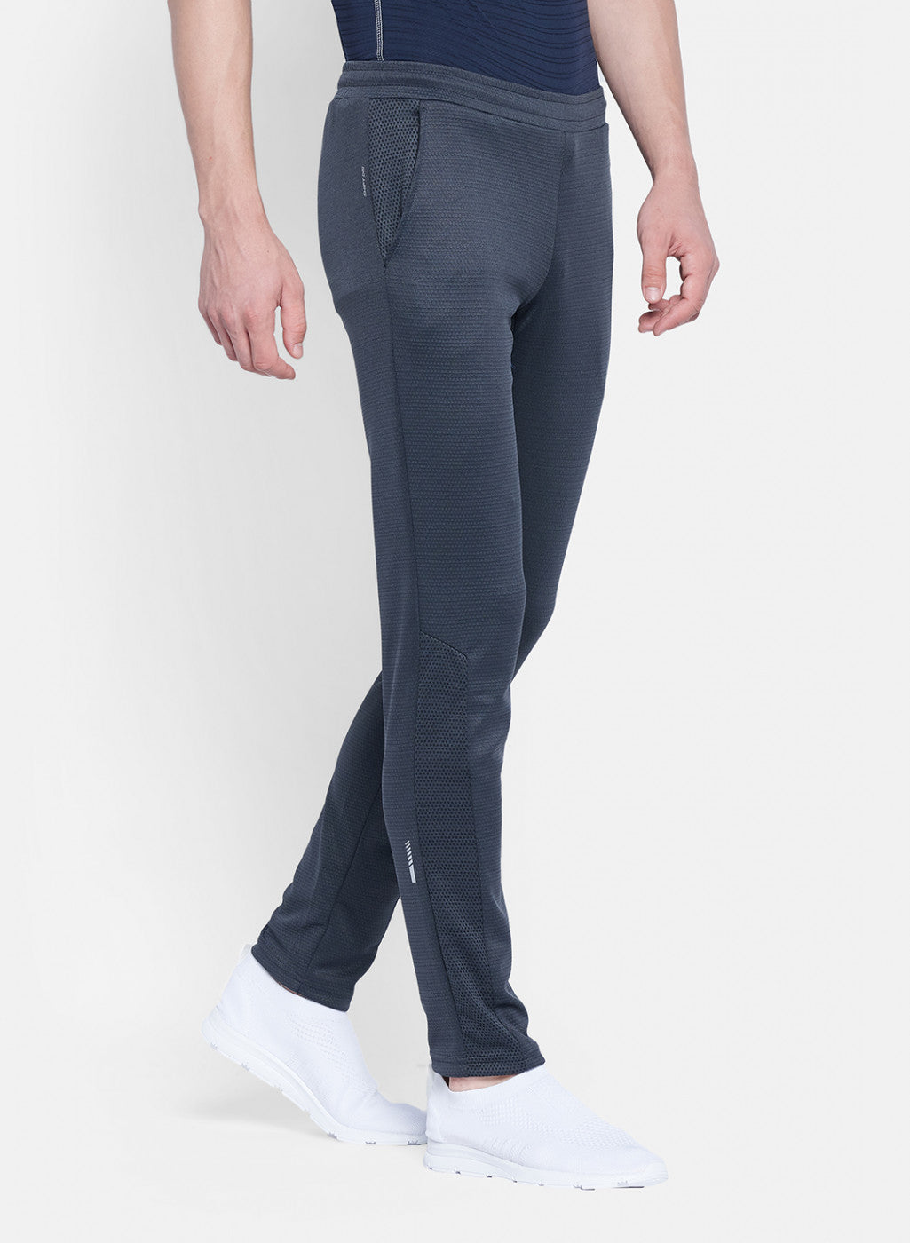 Rock.it Men Grey Self Design Lower