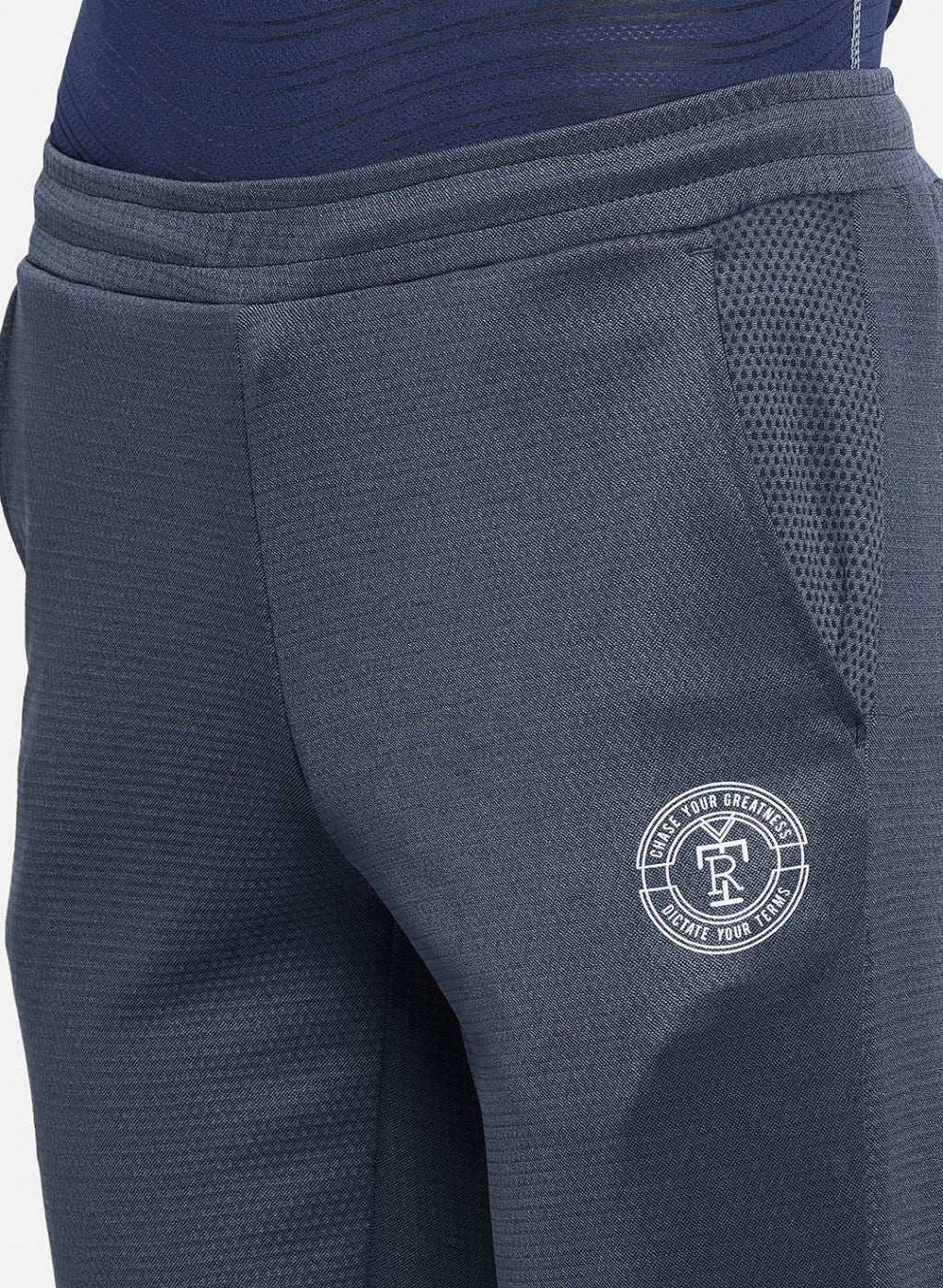 Rock.it Men Grey Self Design Lower