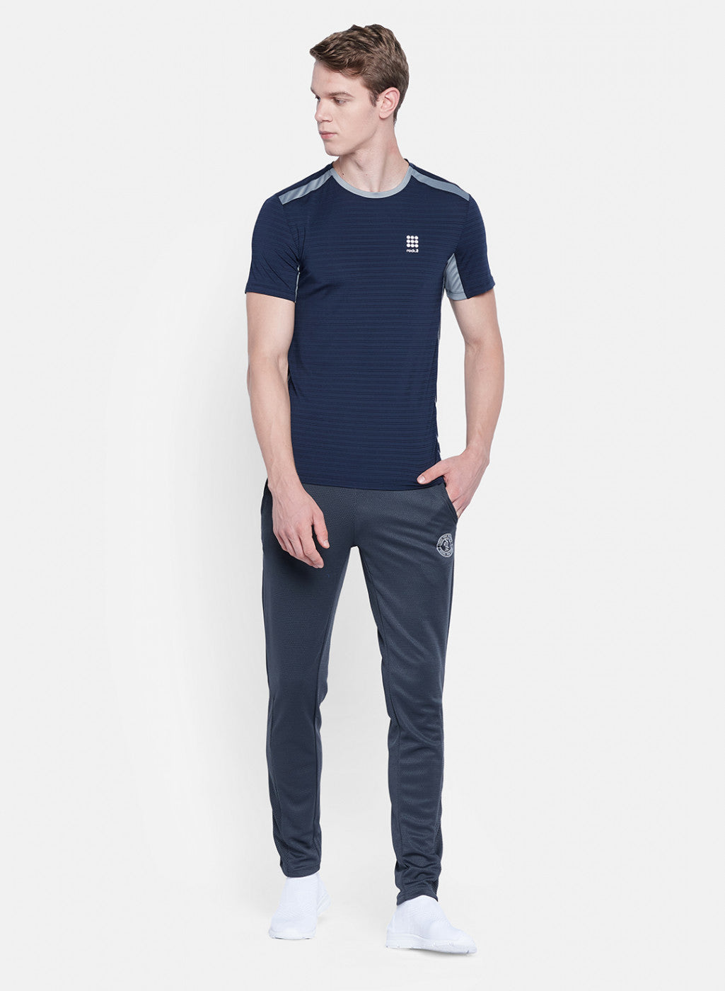 Rock.it Men Grey Self Design Lower