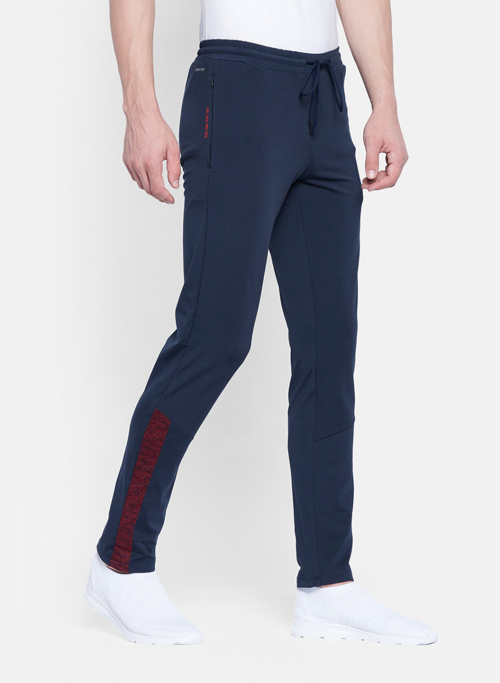 Rock.it Men Navy Blue Self Design Lower