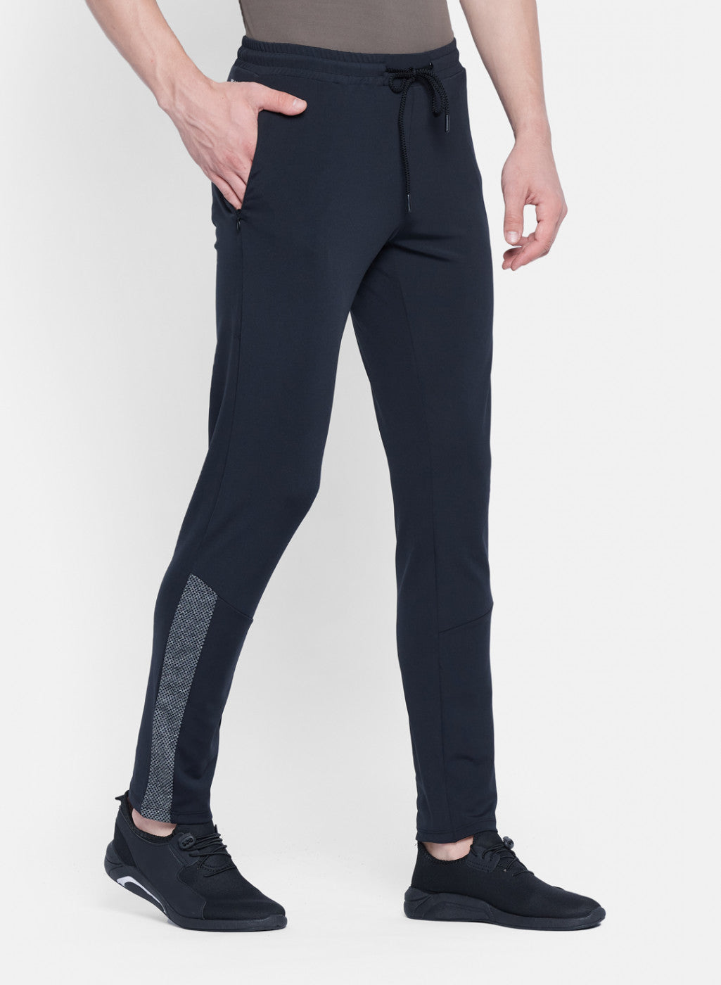 Rock.it Men Black Self Design Lower