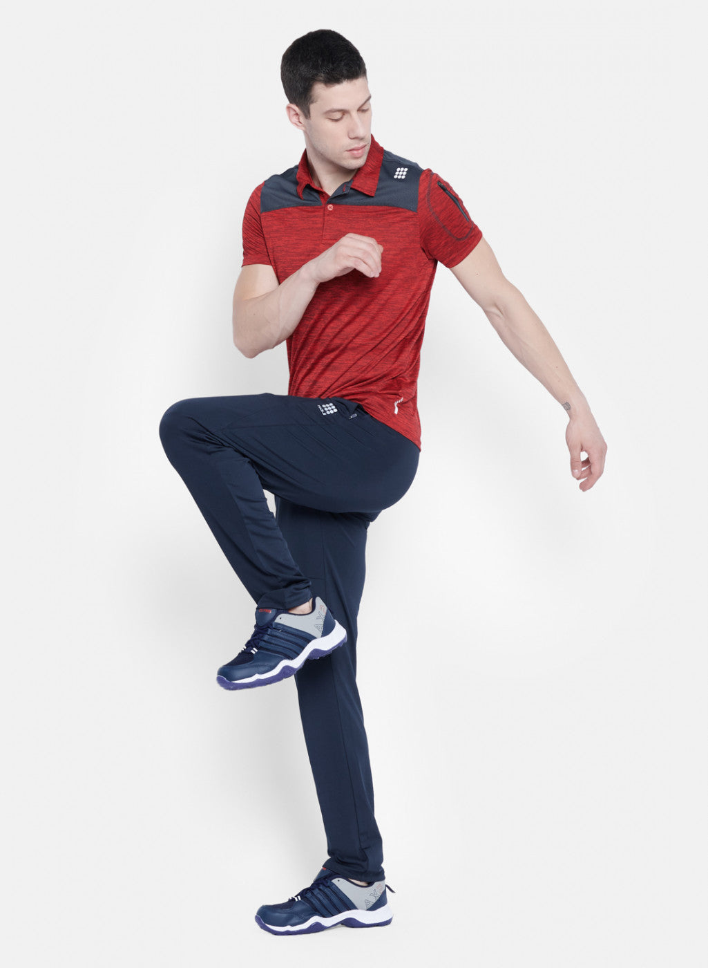 Rock.it Men Navy Blue Self Design Lower