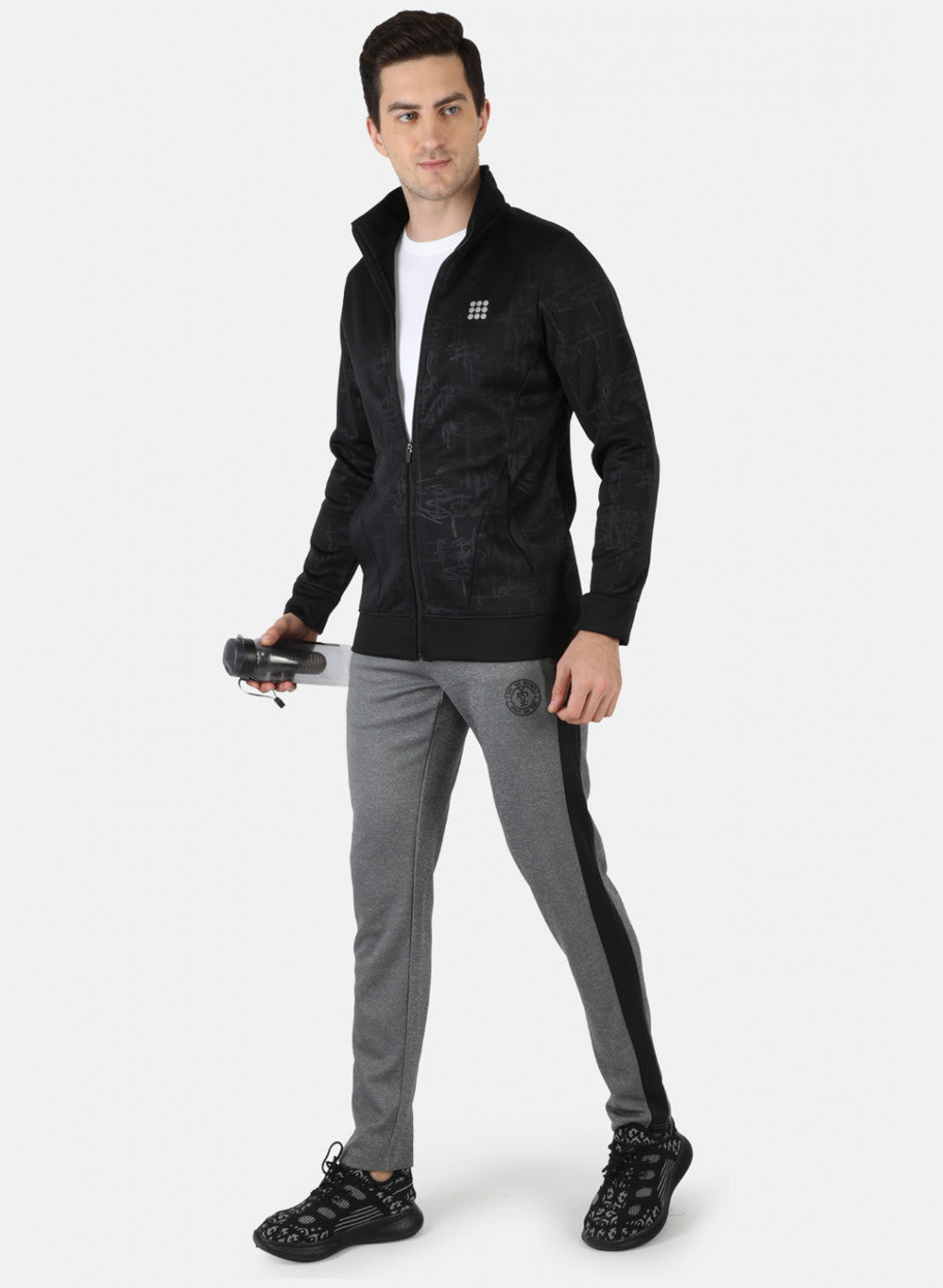 Rock.it Men Black Printed Sweatshirt