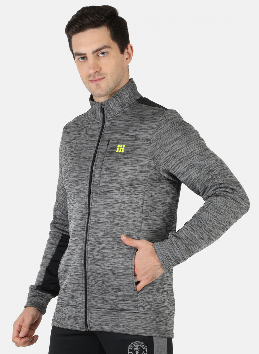 Rock.it Men Grey Solid Sweatshirt