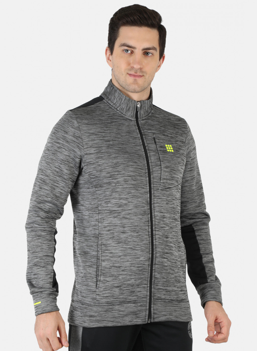 Rock.it Men Grey Solid Sweatshirt