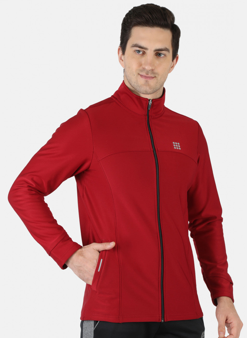 Rock.it Maroon Regular Fit Full Sleeve Collar Neck Sweatshirt