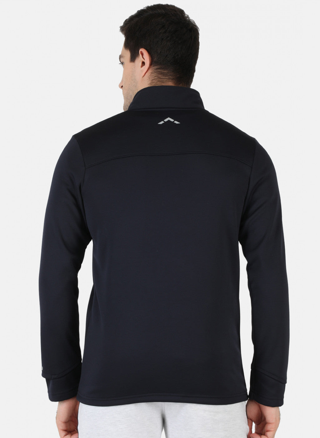 Rock.it Navy Regular Fit Full Sleeve Collar Neck Sweatshirt