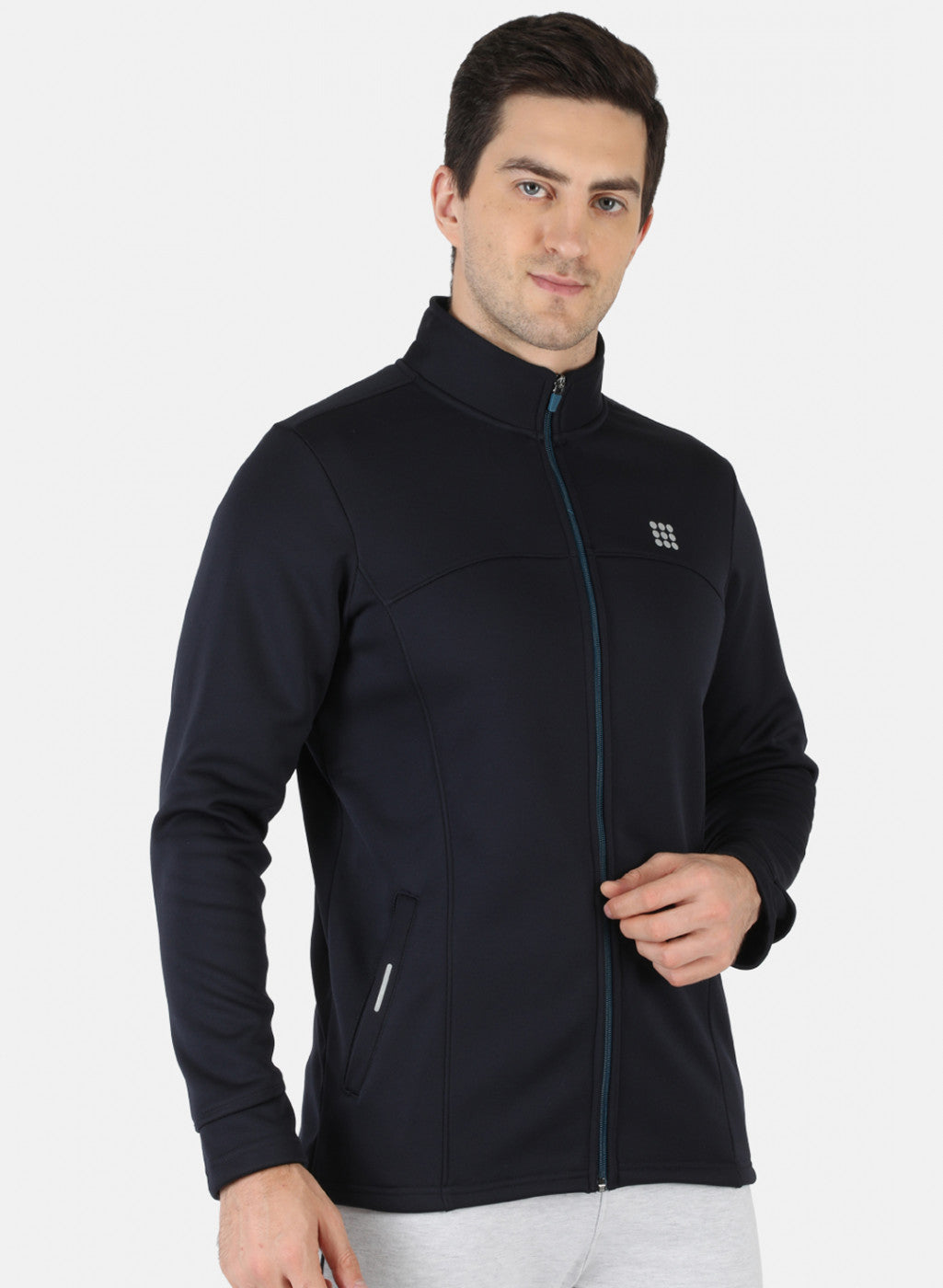 Rock.it Navy Regular Fit Full Sleeve Collar Neck Sweatshirt
