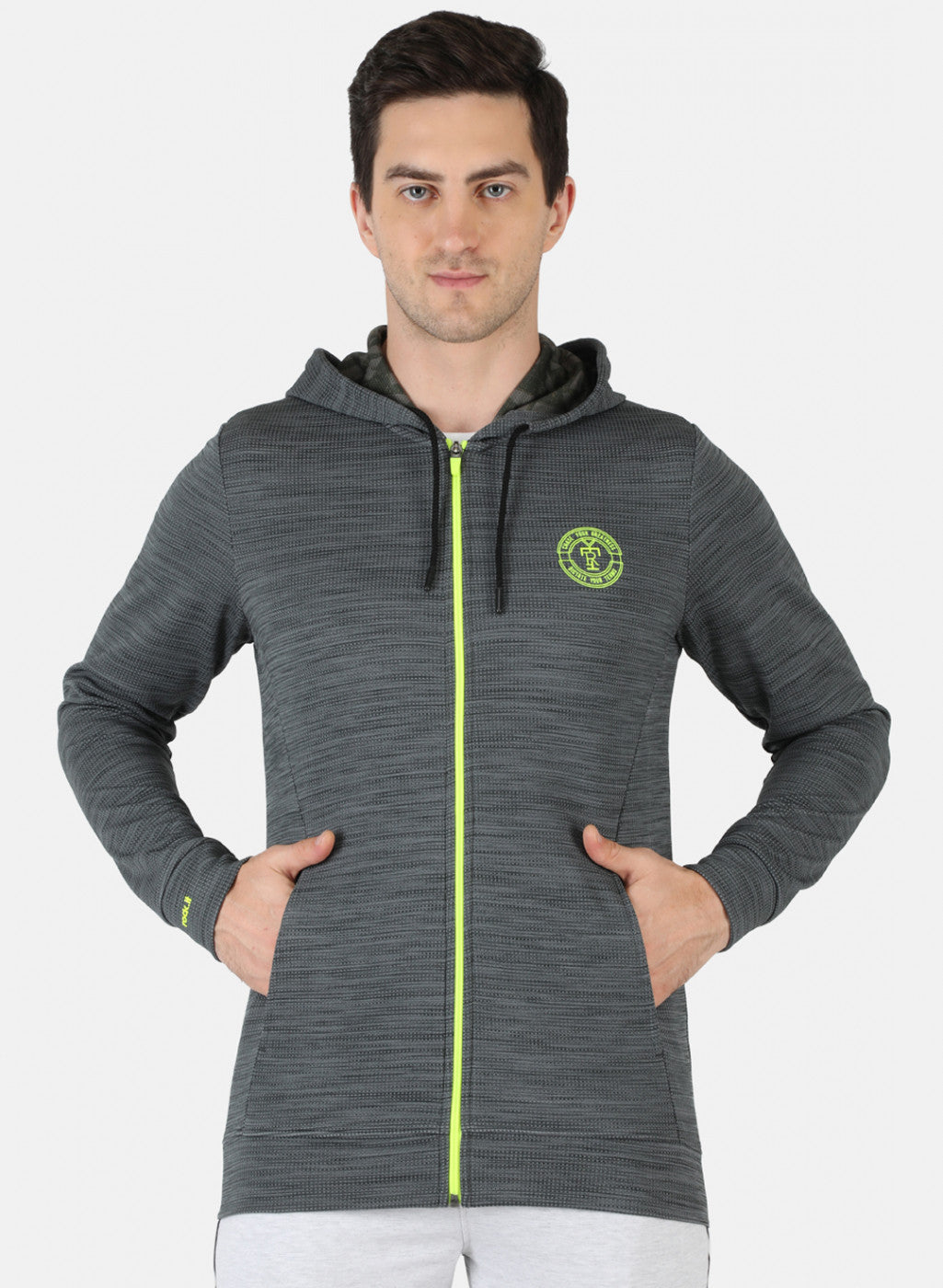 Rock.it Men Grey Jaquard Sweatshirt