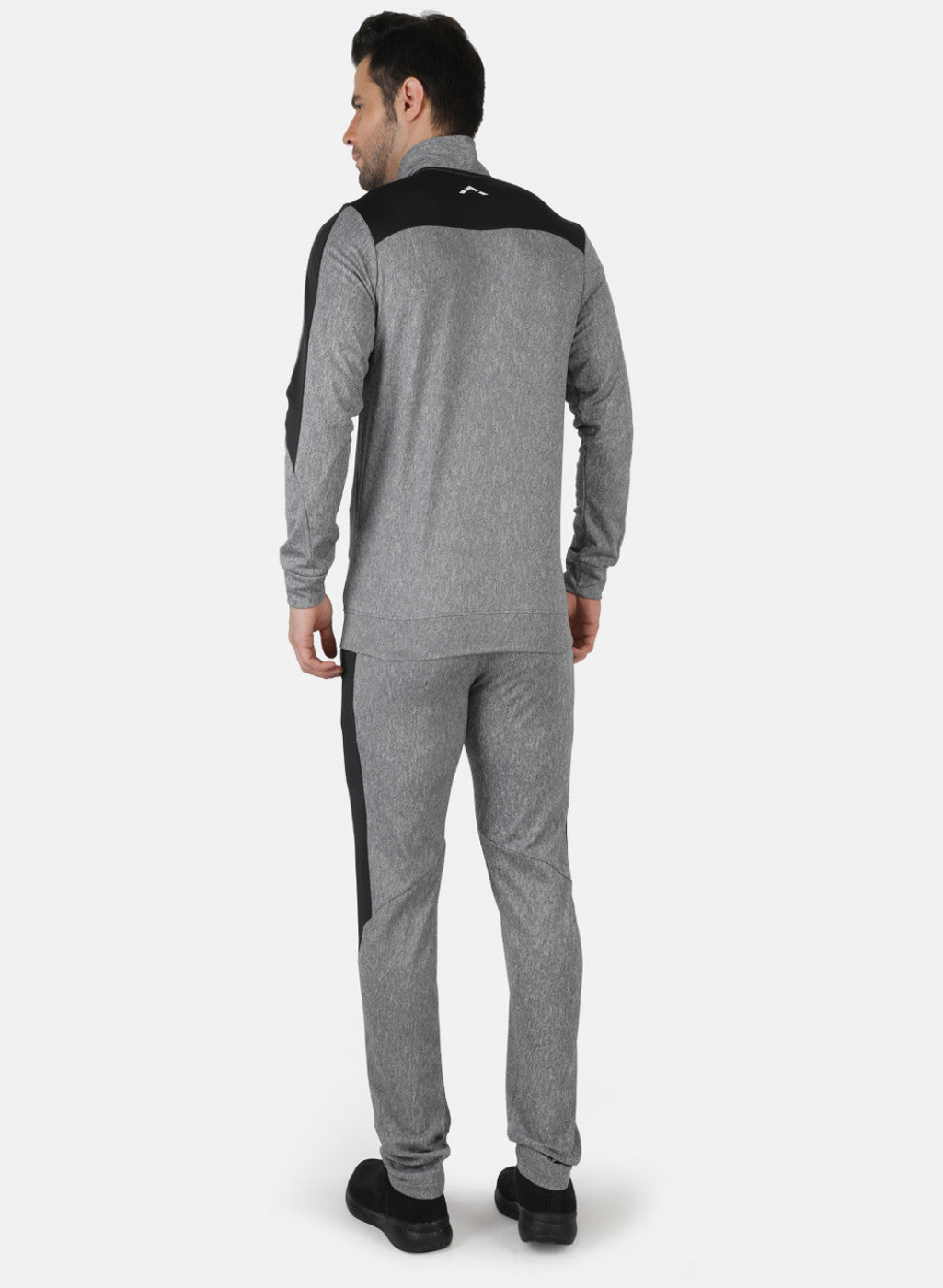 Rock.it Grey Regular Fit Full Sleeve Collar Neck Tracksuit
