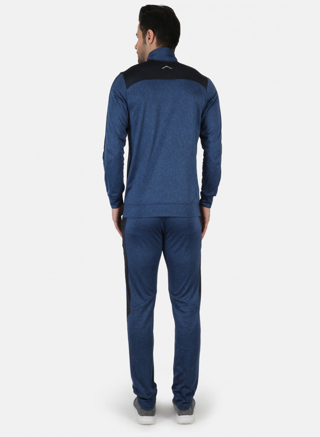 Rock.it Navy Regular Fit Full Sleeve Collar Neck Tracksuit