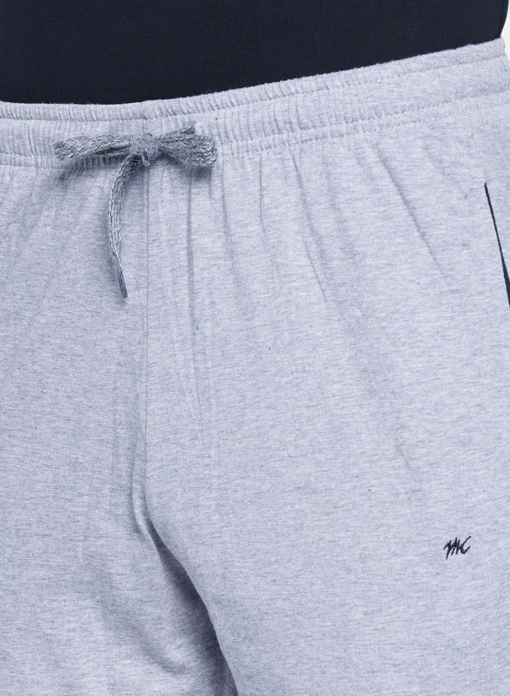 Mens Grey Plain Capri